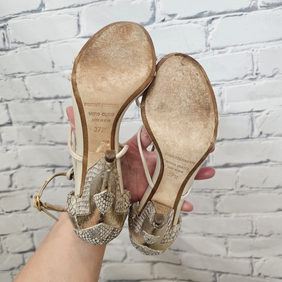 Nicholas Kirkwood Reptile and Metallic Sandals - Picture 7 of 7